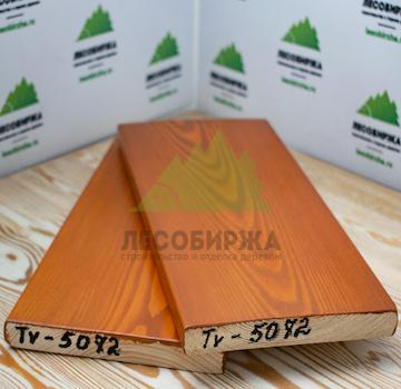 Крашеный планкен из лиственницы TV-5072 (лак Teknos)