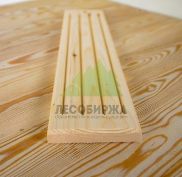 Наличник с каннелюрами из сосны сорт АВ 140x20x3000