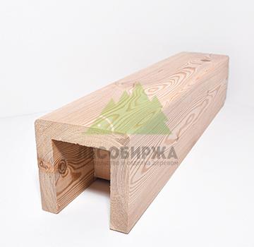 Фальшбалка из лиственницы гладкая П-образная сорт АВ 150x150x150