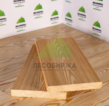 Брашированный планкен из лиственницы прямой сорт Прима (А) 140x20x4000
