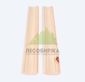 Плинтус из кедра фигурный сорт АВ 40x3000