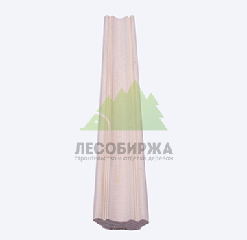 Напольный плинтус из осины 40x2500 Экстра