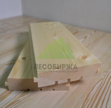 Доска пола из сосны сорт АВ 145x28x3000