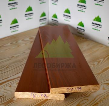 Крашеный планкен из лиственницы прямой сорт ЭКСТРА 140x20x4000