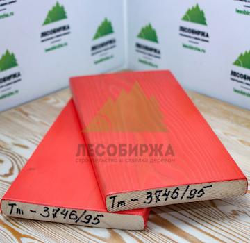 Крашеный планкен из лиственницы ТМ-3746/95 (лак Teknos)