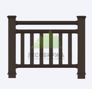 Ограждение ДПК Holzhof Woodstyle секция 1000х400х400 - венге