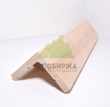 Фальшбалка из кедра гладкая Г-образная сорт АВ 140x140