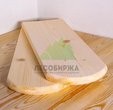 Штакетник из сосны полукруг 145x20 сорт АВ