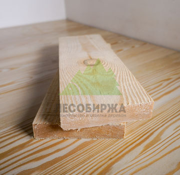 Доска обрезная 150x25x6000 сухая из сосны сорт АВ