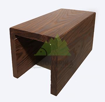 Фальшбалка из термоясеня гладкая П-образная сорт ЭКСТРА 150x150x150