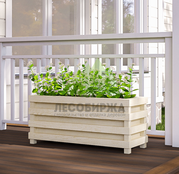 Кашпо из сосны KD-003 с покраской (1,2х0,5х0,62 м.)