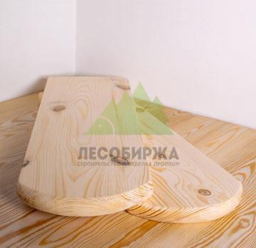 Штакетник из сосны полукруг 145x20 сорт ВС