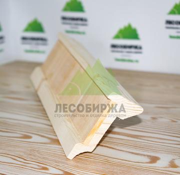 Напольный плинтус из сосны шпонированный лиственницей 70х3000