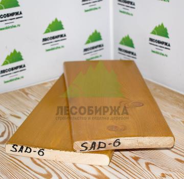 Крашеный планкен из лиственницы SAD-6 (лак Teknos)