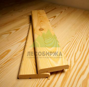 Наличник из лиственницы гладкий сорт АВ 160x20х3000