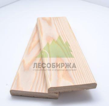 Наличник из лиственницы гладкий сорт АВ 100x15x3000