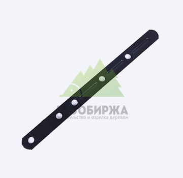Крепеж для планкена и террас LesFix 190х18х1,0 без стопора, черный