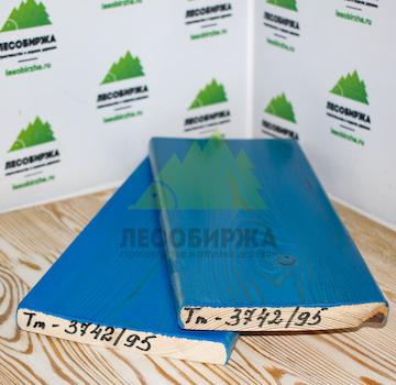 Крашеный планкен из лиственницы TM-3742/95 (лак Teknos)