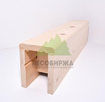 Фальшбалка из кедра гладкая П-образная сорт АВ 250x200x250