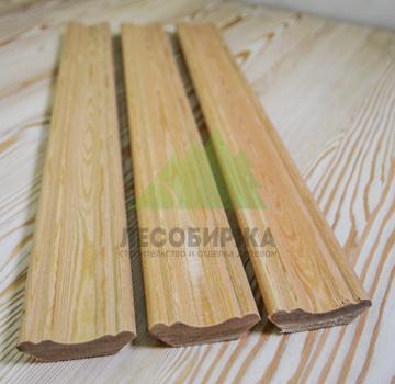 Плинтус из лиственницы фигурный сорт АВ 50x2000