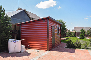 Покраска фасадов дома, бани, гаража и беседки краской Tikkurila Vinha в КП Каскад Парк 7