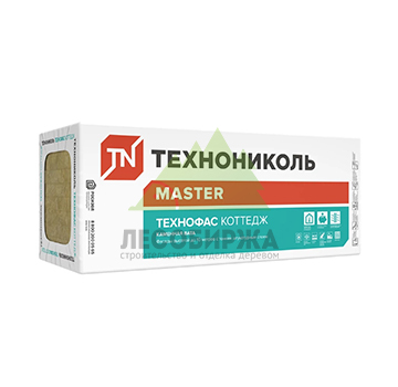 Плита минераловатная ТЕХНОНИКОЛЬ Технофас Коттедж 1200х600х50 мм, 6 шт