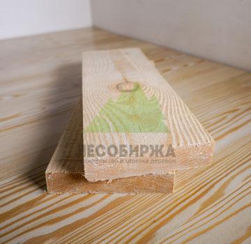 Доска обрезная 100x25x3000 сорт АВ из сосны естественной влажности