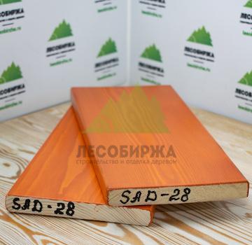 Крашеный планкен из лиственницы SAD-28 (лак Teknos)