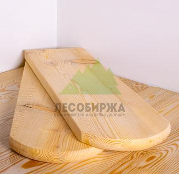 Штакетник из лиственницы полукруг 140x20 сорт ВС