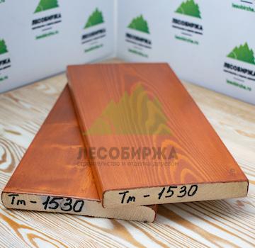 Крашеный планкен из лиственницы TM-1530 (лак Teknos)