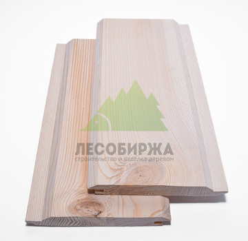 Имитация бруса из хвои сорт АВ карельский профиль 145x16x6000