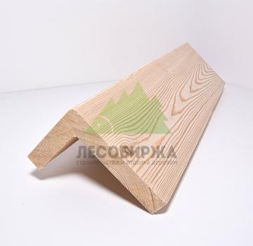 Фальшбалка из лиственницы гладкая Г-образная сорт АВ 120x140
