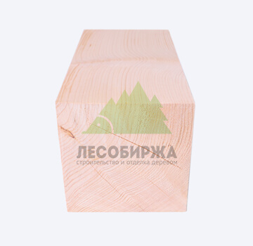 Брус строганный из сосны 100x100x3000 квадратного сечения сорт АВ