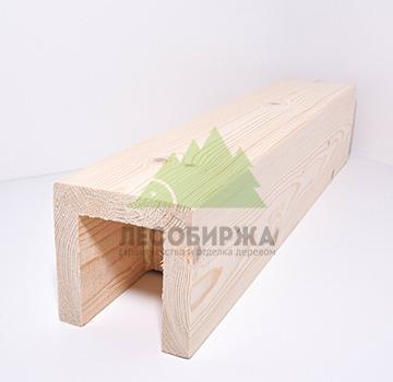 Фальшбалка из сосны гладкая П-образная сорт А 300x300x300