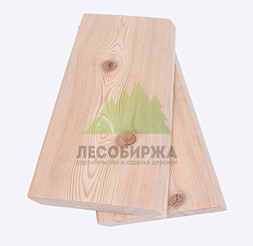 Планкен из лиственницы скошенный сорт ВС (С) 140x20x3000