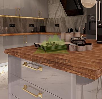 Столешница из лиственницы цельноламельная 40х600х1400