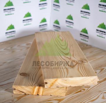 Доска пола из лиственницы сорт ВС (С) 115x28x3000