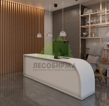 Рейки из МДФ шпонированные дубом 60х40х2800 крашеные