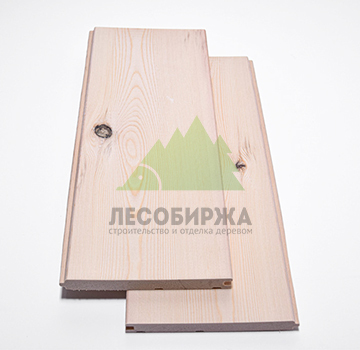 Вагонка из ангарской сосны штиль сорт АВ (В) 120x14x4000