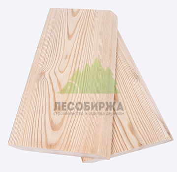 Планкен из лиственницы скошенный сорт ЭКСТРА 140x20x2000
