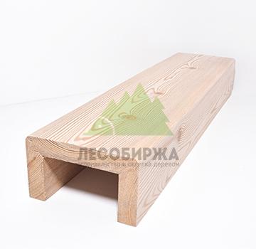 Фальшбалка из лиственницы гладкая П-образная сорт АВ 120x140x120