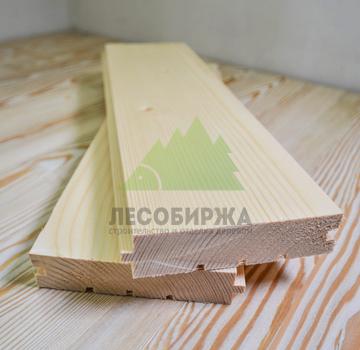 Доска пола из сосны сорт АВ 121x28x2400