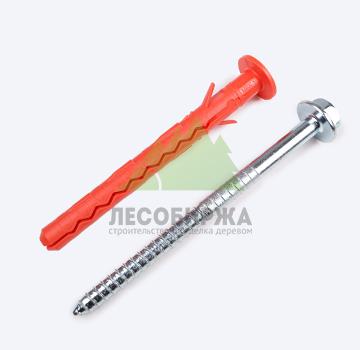 Дюбель для ячеистого бетона со стопорным шурупом MBK-STB 10х100