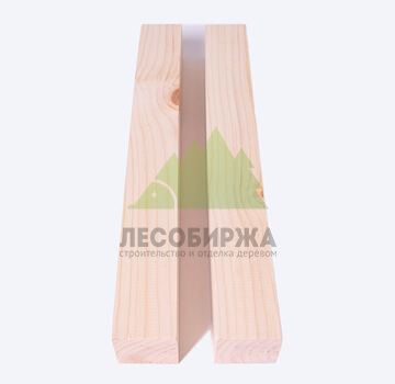 Брусок строганный из сосны 50x20x3000 прямоугольного сечения сорт АВ