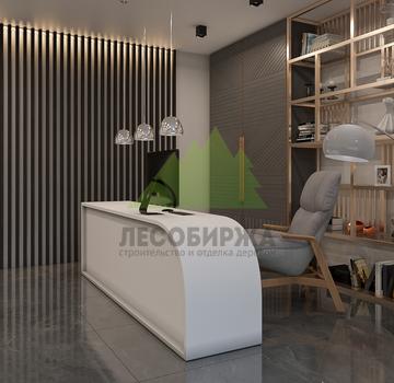 Рейки из МДФ шпонированные дубом 60х30х2800 крашеные
