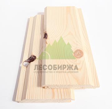 Имитация бруса из хвои сорт ВС карельский профиль 145x20x5000