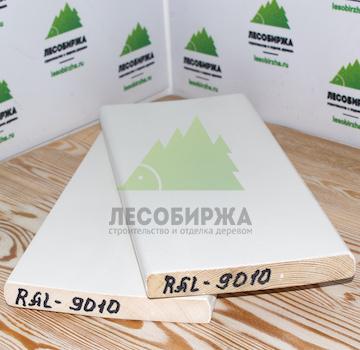 Крашеный планкен из лиственницы RAL-9010 (лак Teknos)