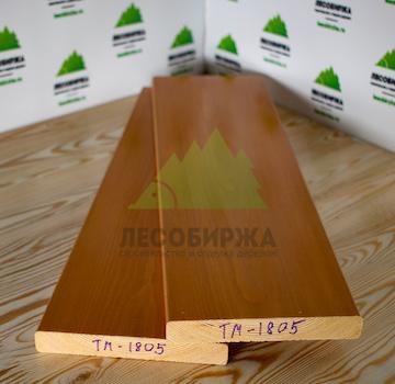 Крашеный планкен из лиственницы прямой сорт ПРИМА (А) 140x20x4000