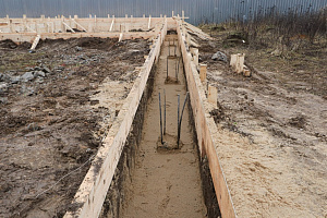 Строительство теплого контура дома из клеёного бруса в КП Каскад Парк 5