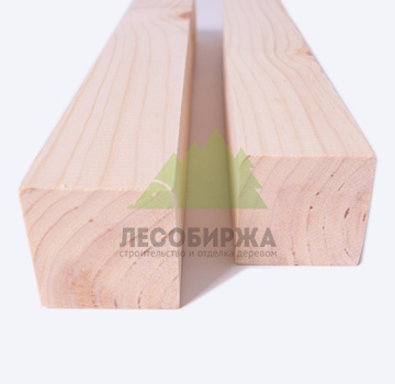 Брусок строганный из сосны 50x50x3000 квадратного сечения сорт АВ